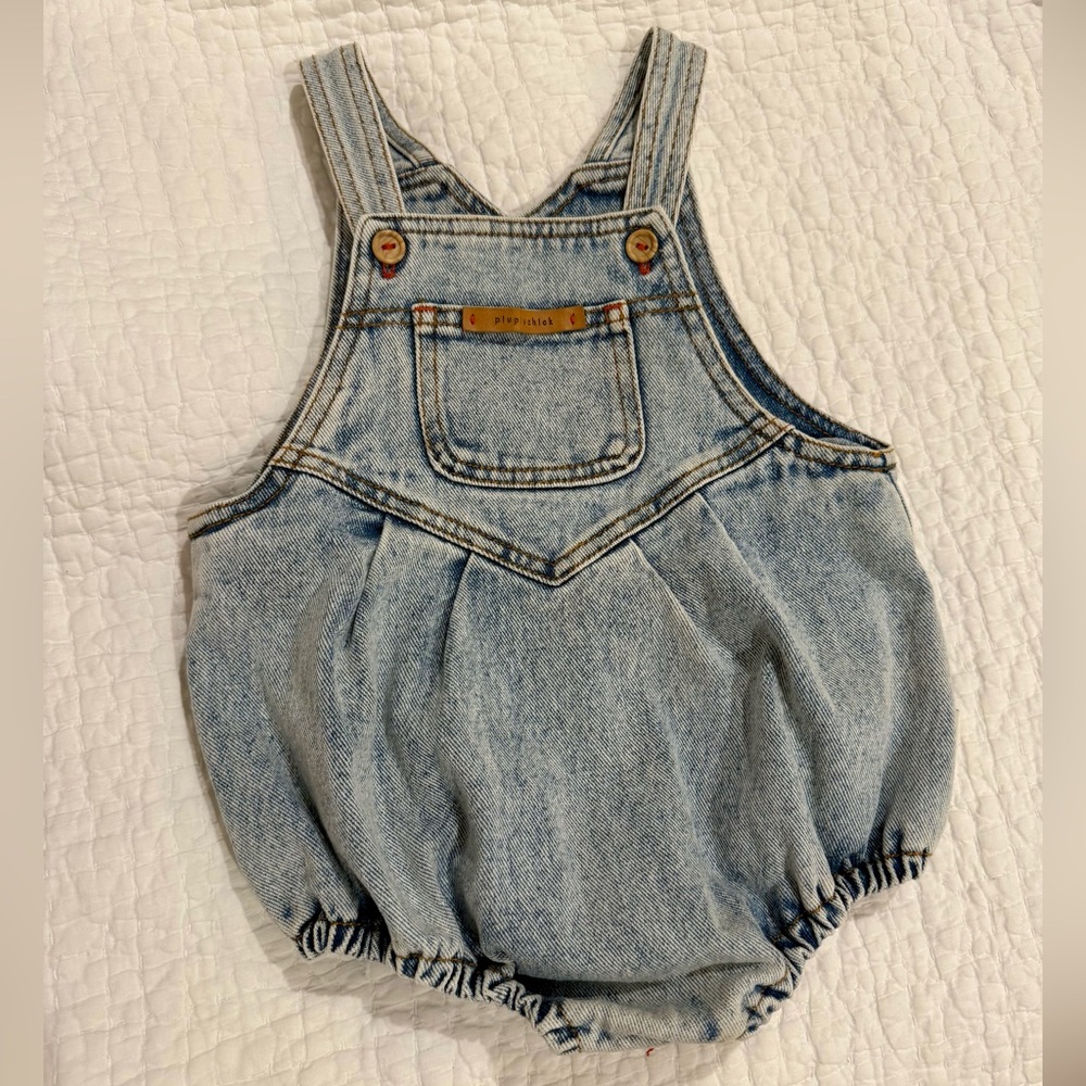 Adorable denim bubble romper 24 mos